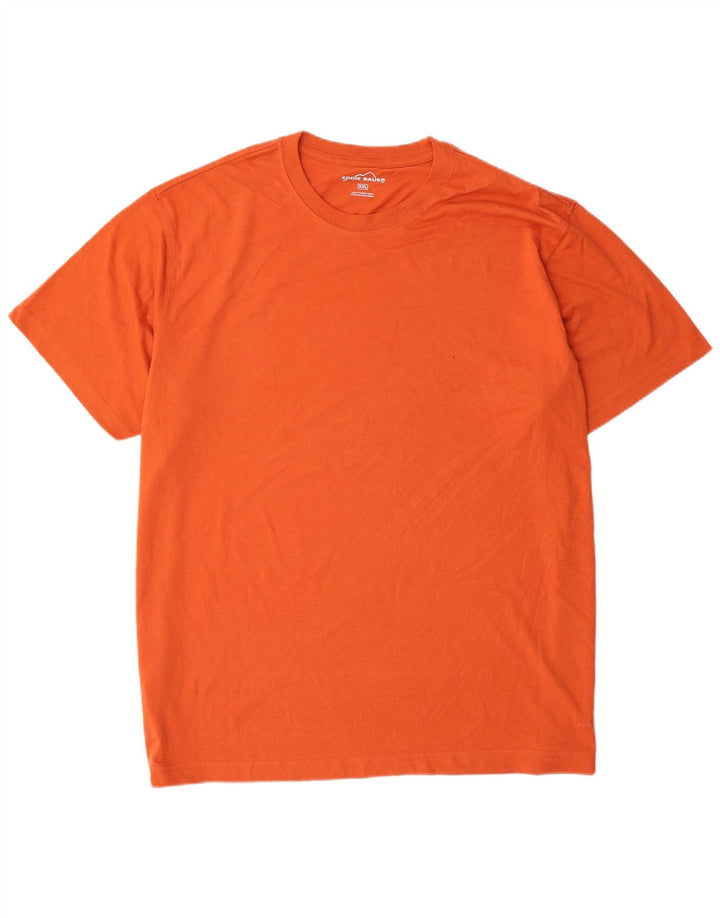 EDDIE BAUER Herren T-Shirt Top 2XL Orange Baumwolle