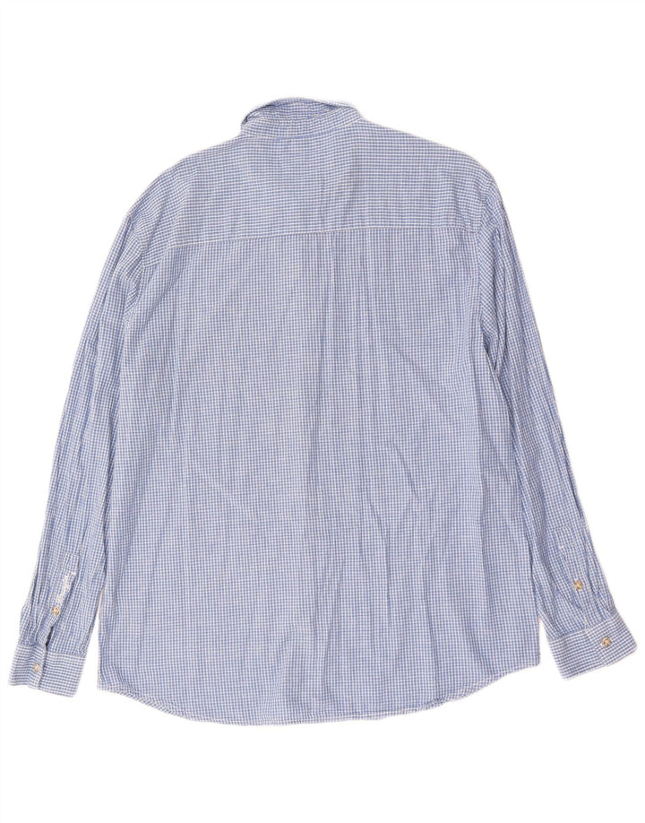 Wrangler Herrenhemd 2XL, blau kariert, Baumwolle