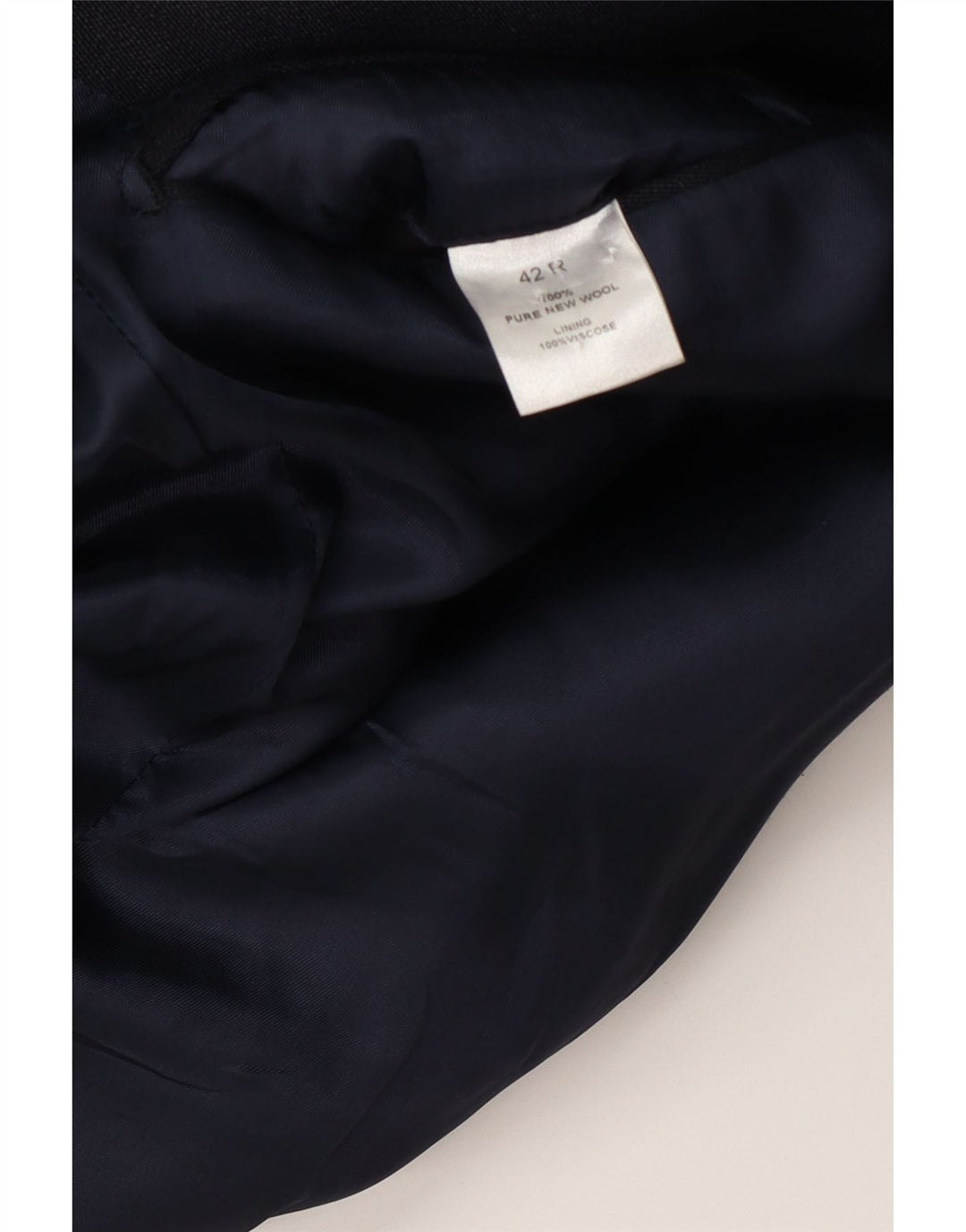 Vintage Herrenmantel UK 42 XL Marineblaue Wolle