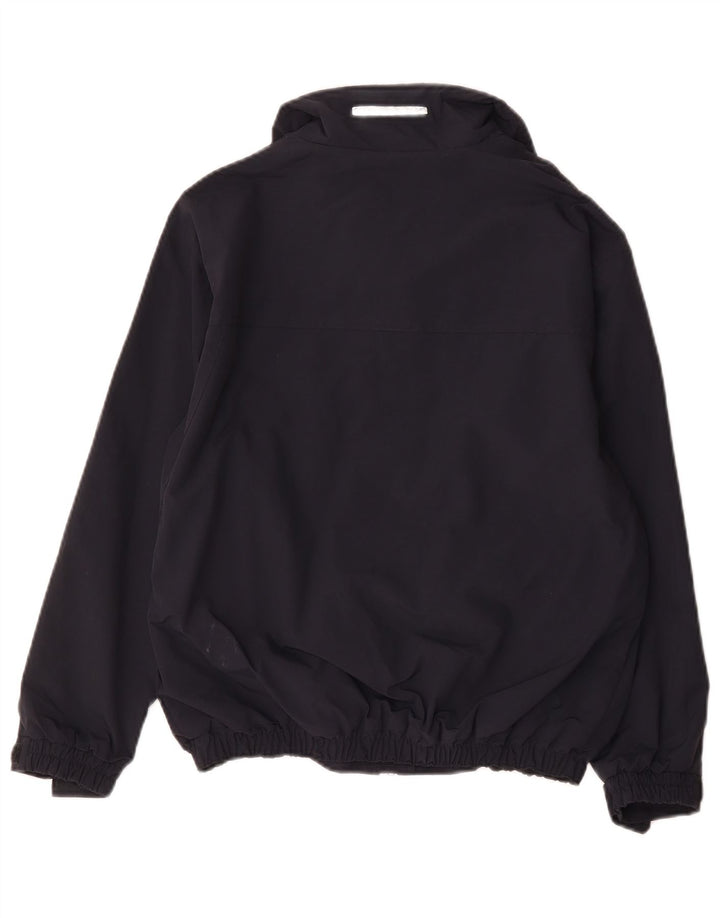 Slam Jungen-Regenjacke mit Grafik, 14–15 Jahre, marineblaues Nylon