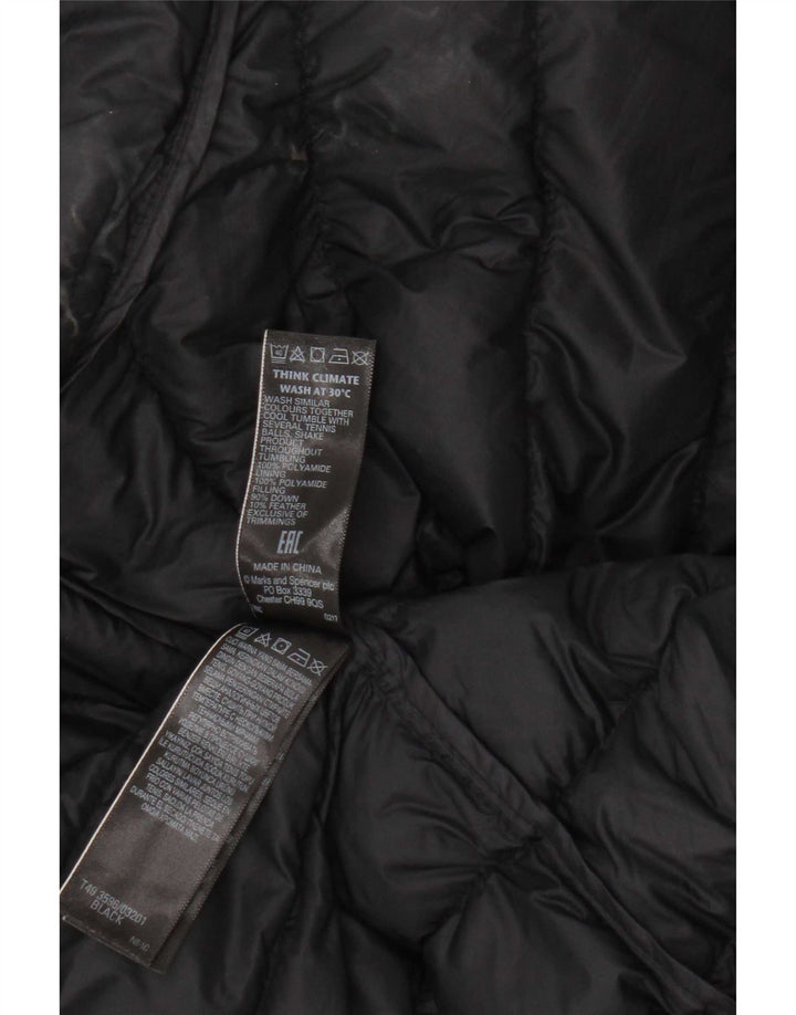 Marks & Spencer Damen Wattierte Weste UK 20 2XL Schwarz Polyamid