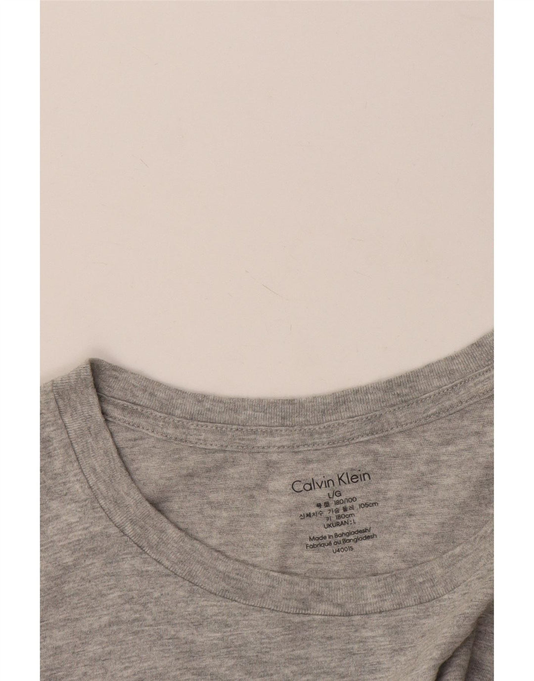 Calvin Klein Herren T-Shirt Top Large Grau meliert