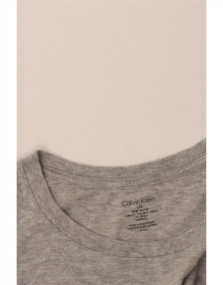Calvin Klein Herren T-Shirt Top Large Grau meliert