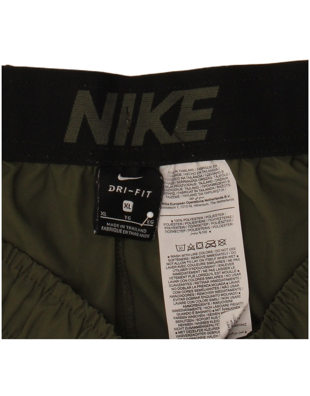 Nike Herren Dri Fit Graphic Sport Shorts XL Khaki Polyester