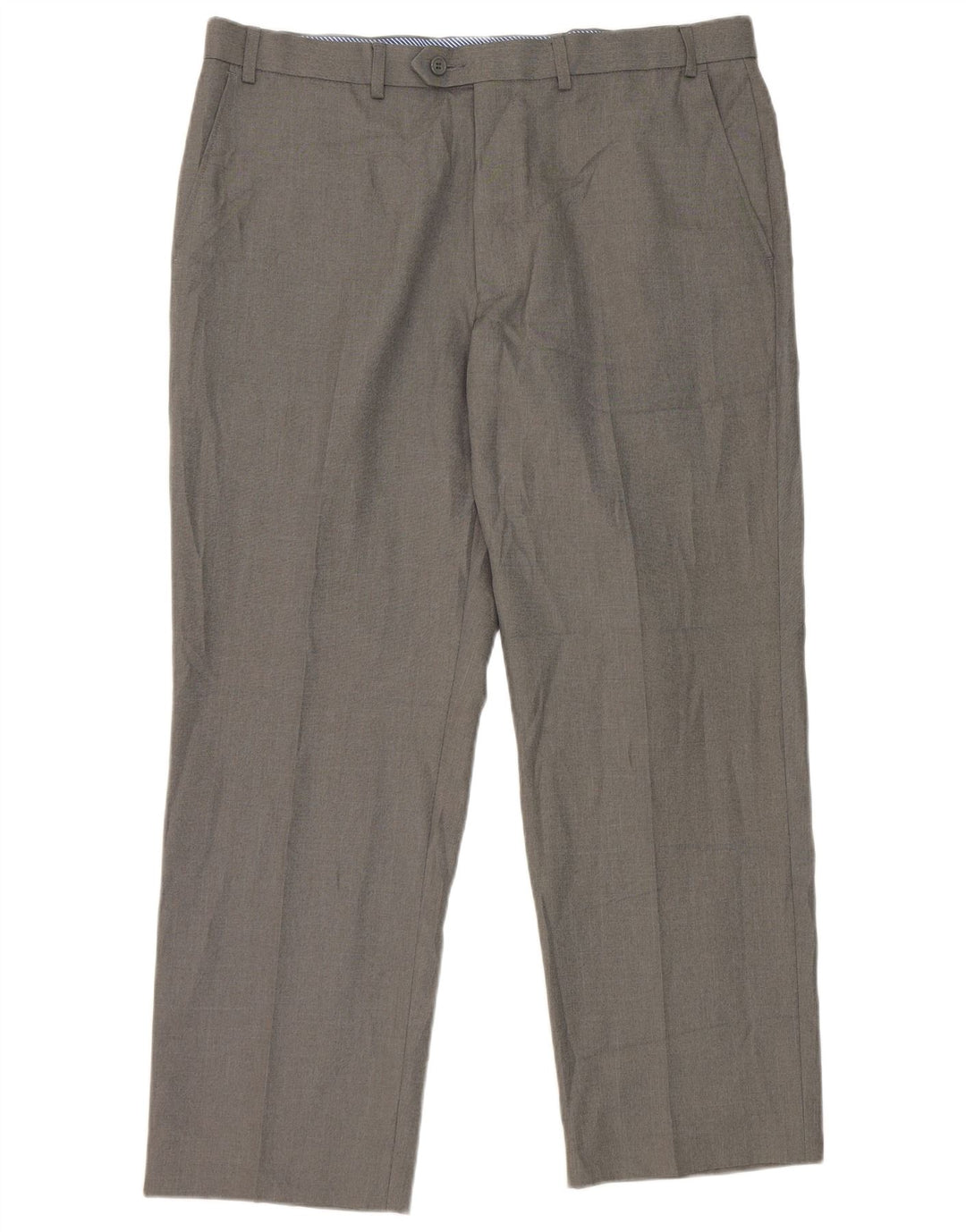 Gerade Herren-Anzughose von Marks & Spencer, W38, L29, grau, Polyester