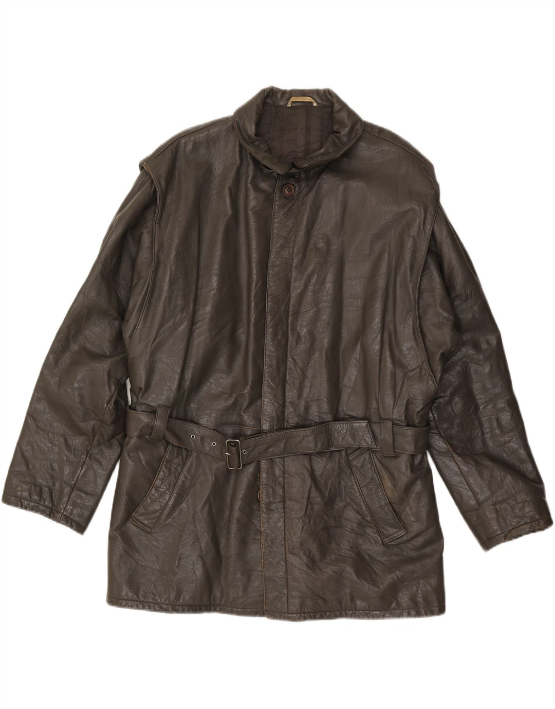 PICCINI Herren Lederjacke IT 54 2XL Braunes Leder