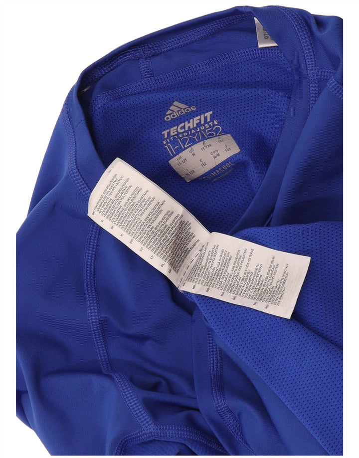 Adidas Jungen Climacool Top Langarm 11-12 Jahre Blau Polyester