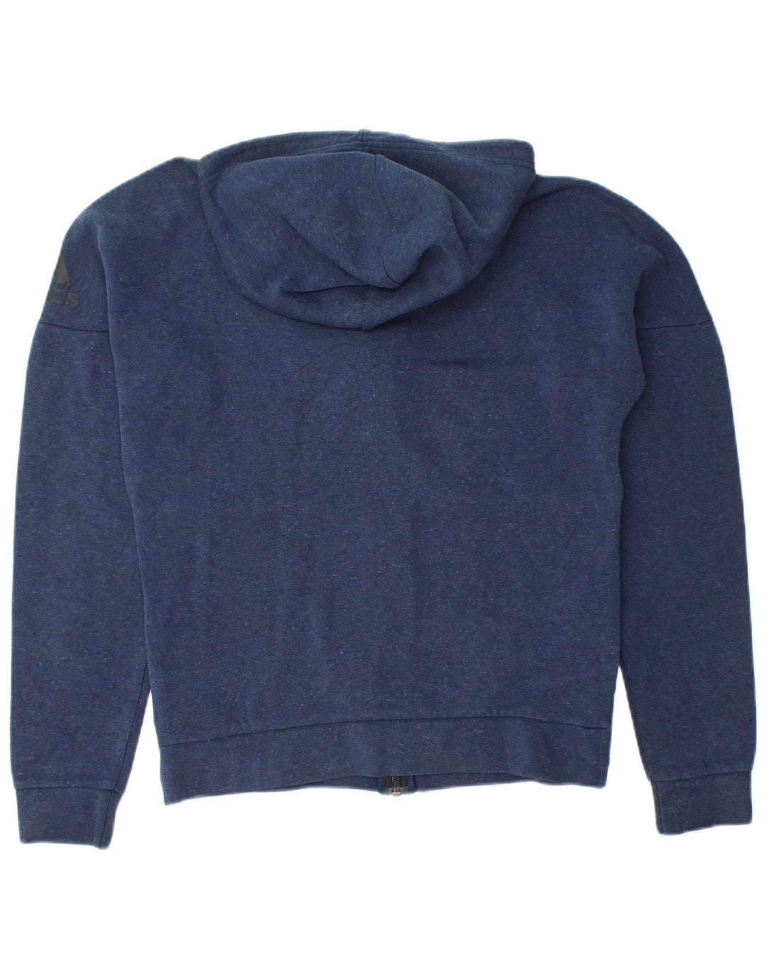 Adidas Herren-Kapuzenpullover mit Reißverschluss, klein, Marineblau meliert