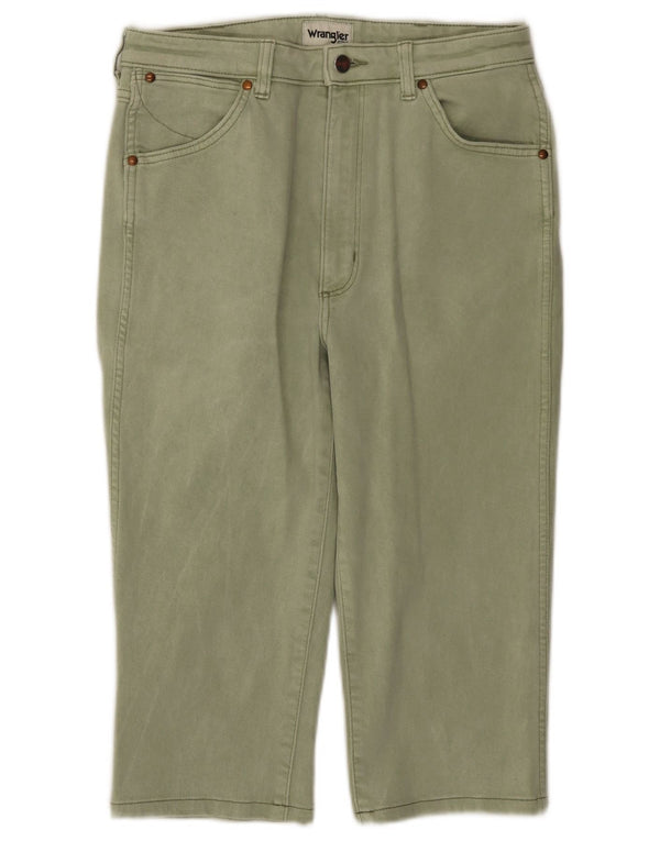 WRANGLER Gerade Damen-Freizeithose W30 L27 Grüne Baumwolle