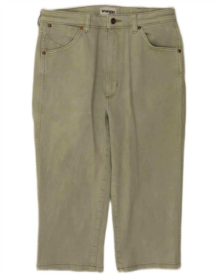 WRANGLER Gerade Damen-Freizeithose W30 L27 Grüne Baumwolle