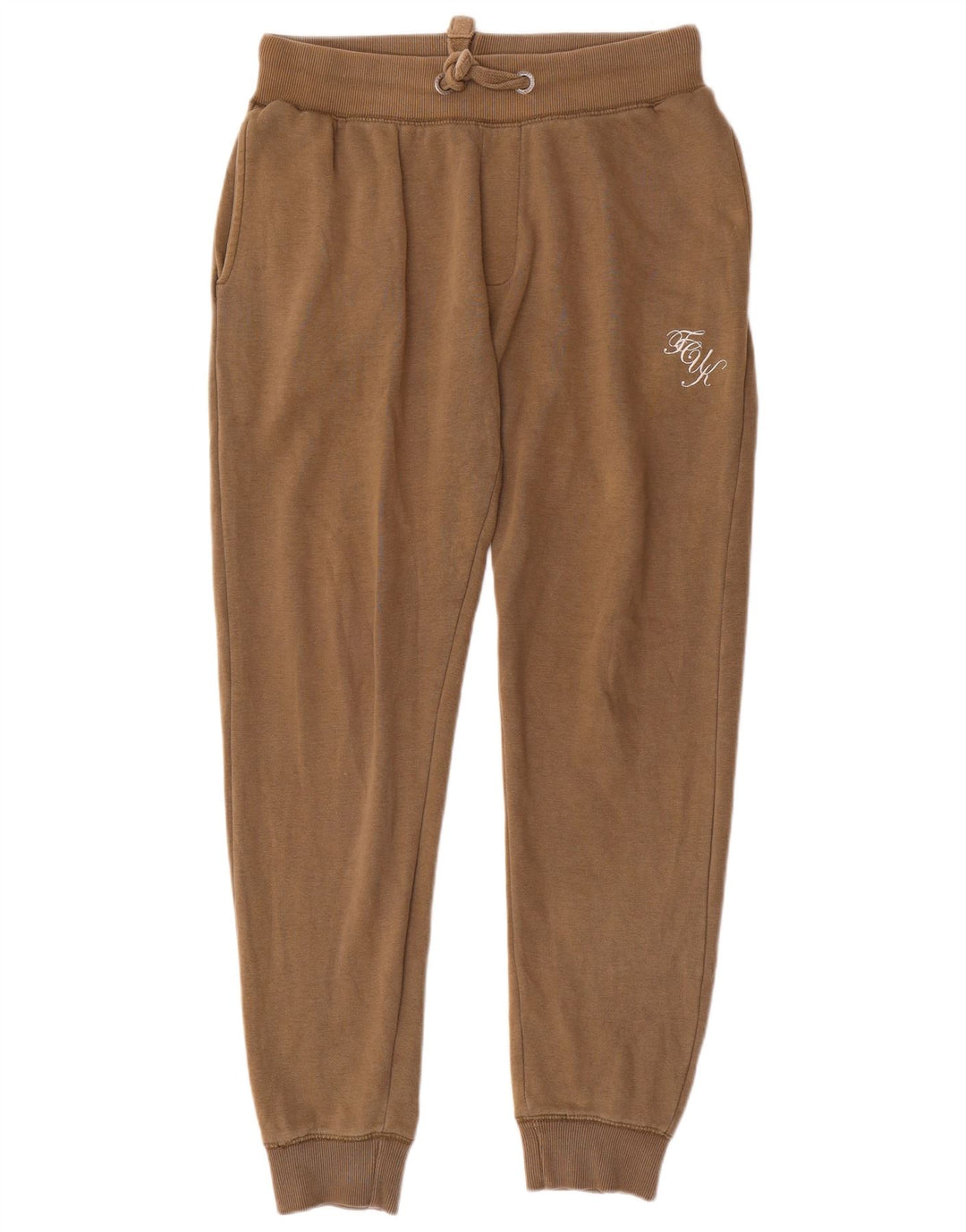 French Connection Herren-Trainingshose, Jogginghose, mittlere Khaki-Baumwolle