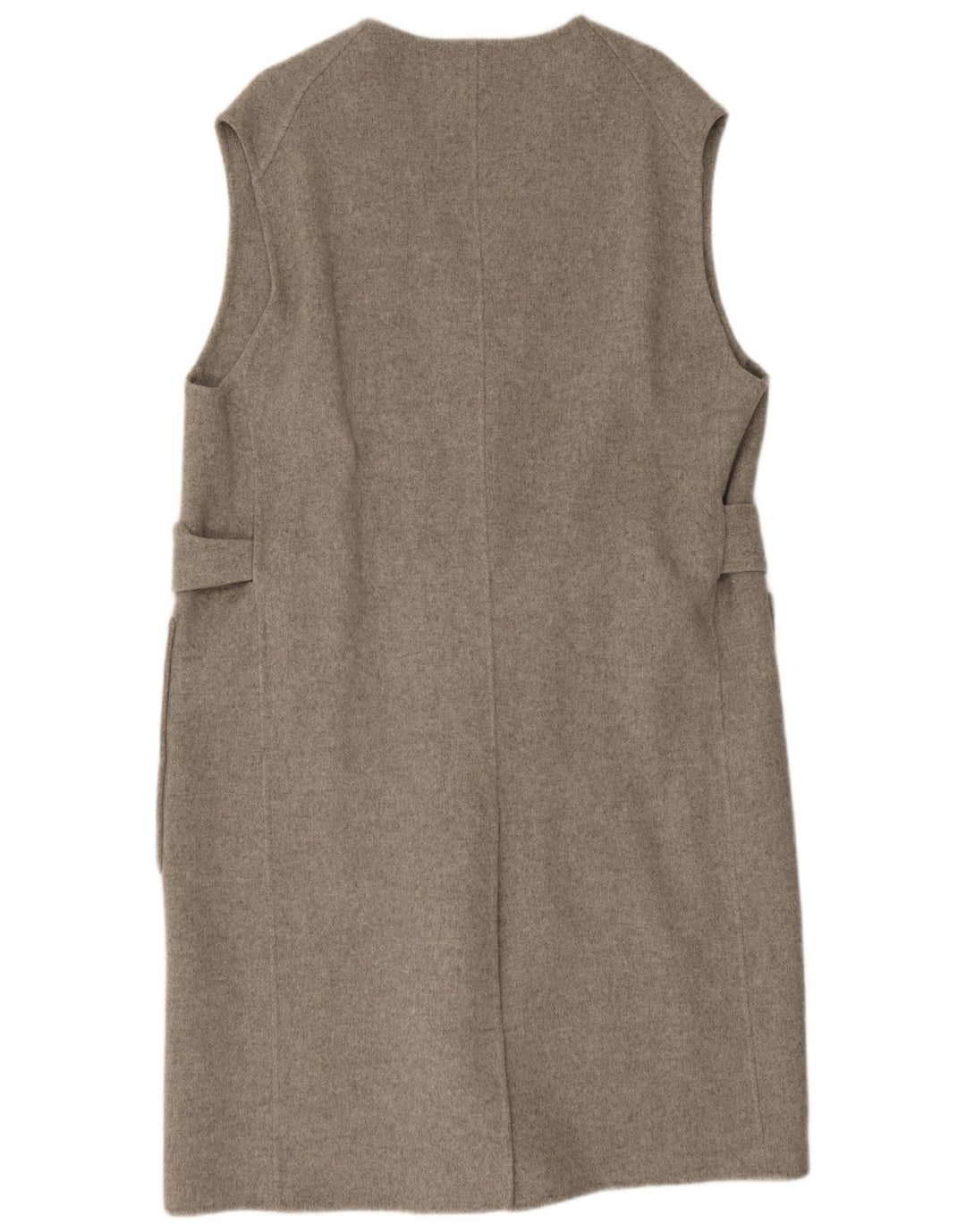 Cos Damen Longline-Übergroße Weste UK 14 Mittelgraue Wolle