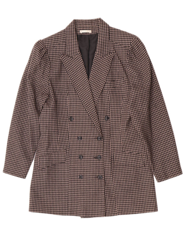 Vintage Damen 2-teiliges Rockset UK 14 Medium W28 Brauner Hahnentritt