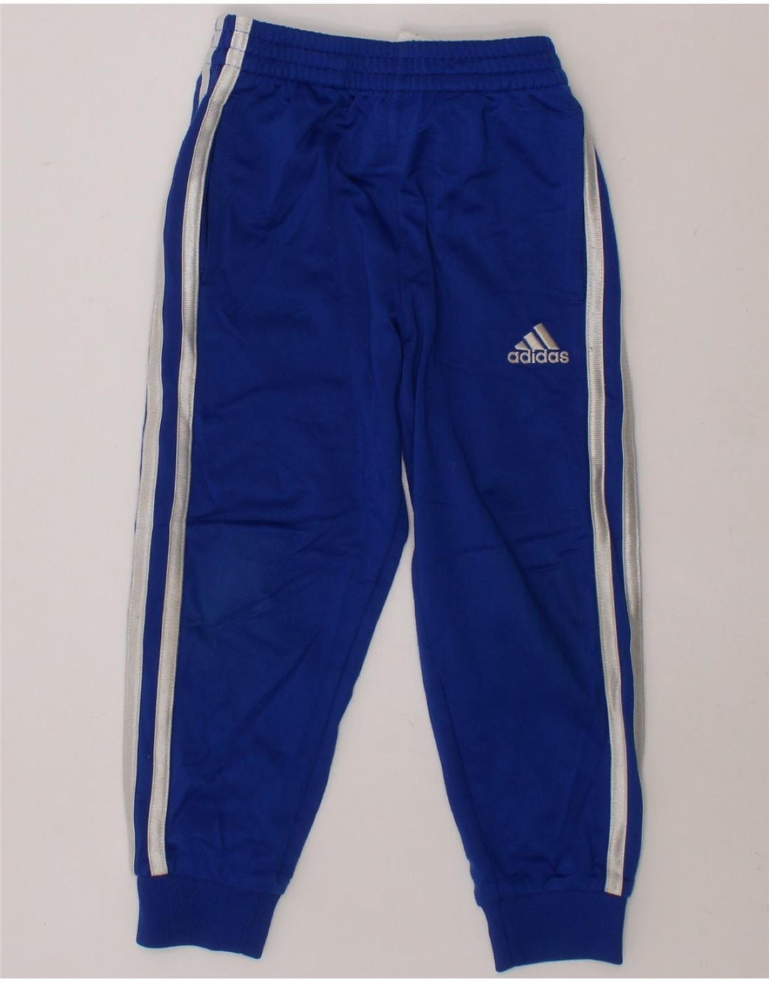 ADIDAS Boys Tracksuit Trousers Joggers 3-4 Years Blue Polyester Vintage Adidas and Second-Hand Adidas from Messina Hembry 
