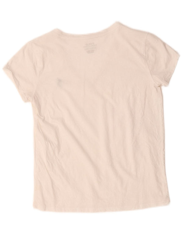 Polo Ralph Lauren Damen T-Shirt Top UK 6 XS Weiße Baumwolle