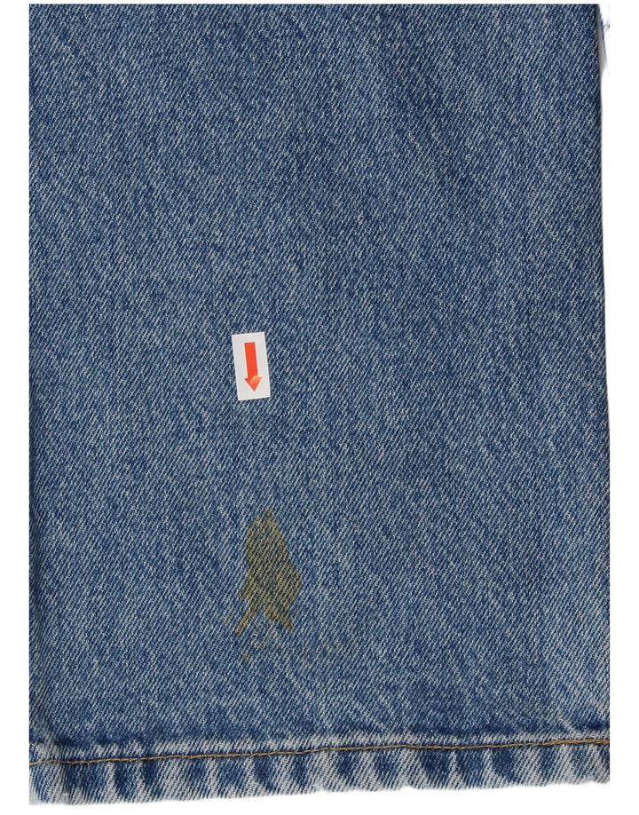 MUSTANG Herren Straight Jeans W33 L30 Blaue Baumwolle