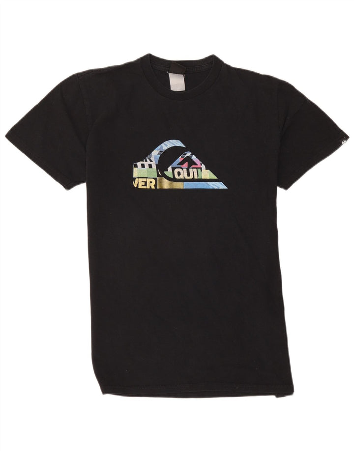 Quiksilver Herren-T-Shirt mit Grafik, Größe S, Schwarz