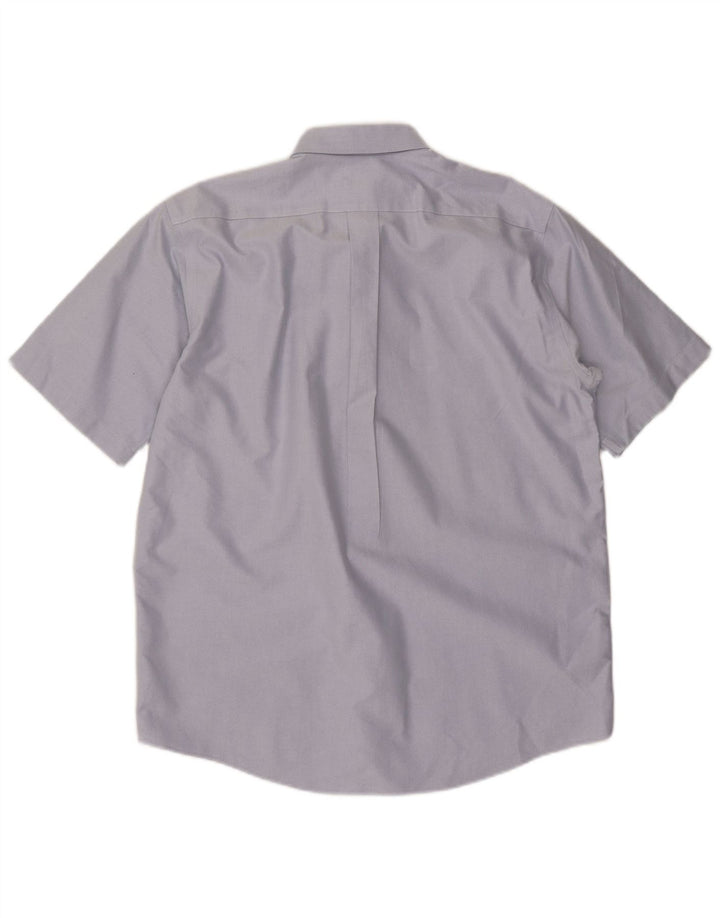 L.L.BEAN Herren-Kurzarmhemd mit traditioneller Passform, Größe 15 1/2, Mittelblau