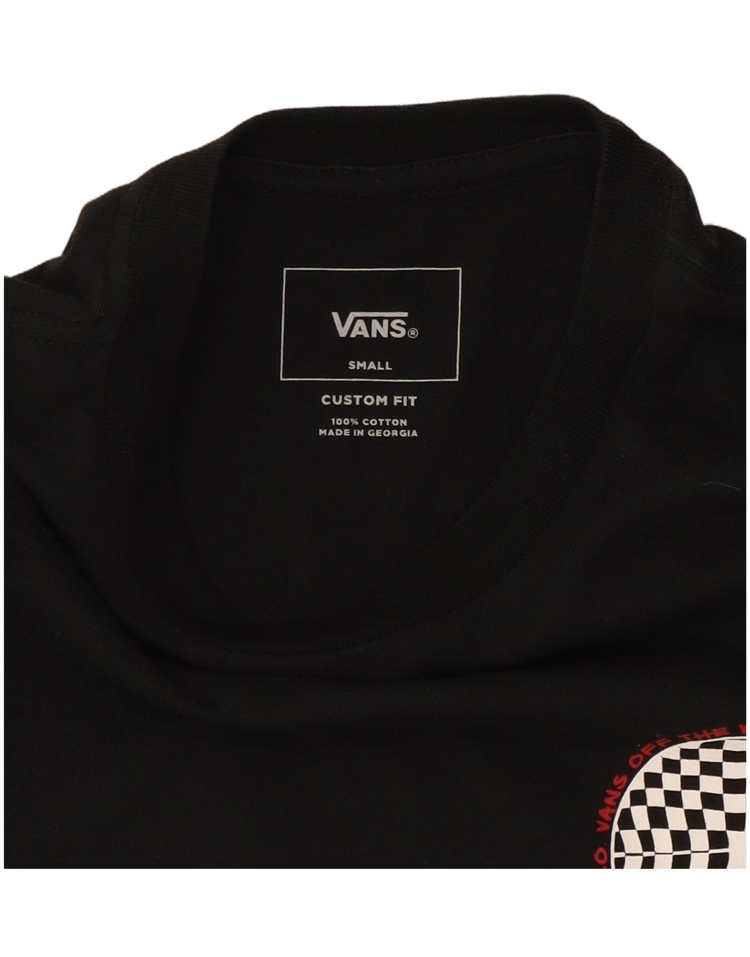 Vans Herren-T-Shirt mit Grafik, Größe S, Schwarz, Baumwolle