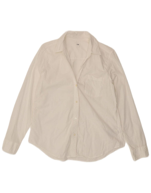 Gap Damen-Hemd UK 14 Medium Weiß