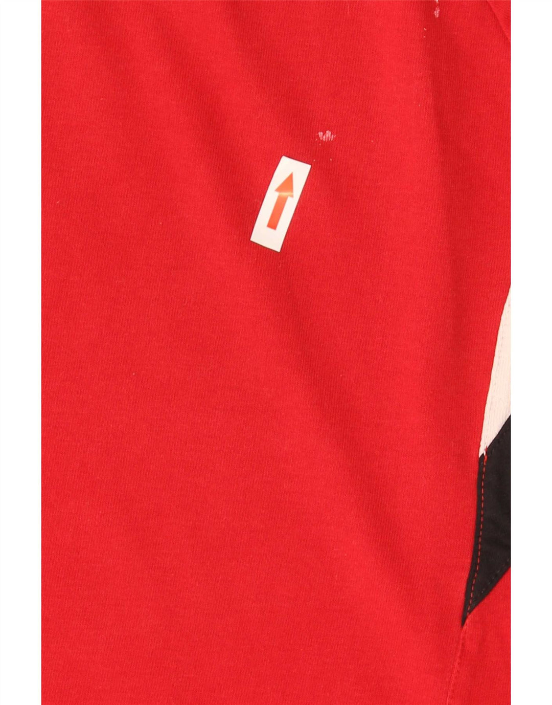 Adidas Herren T-Shirt Top Large Rot Colourblock Baumwolle