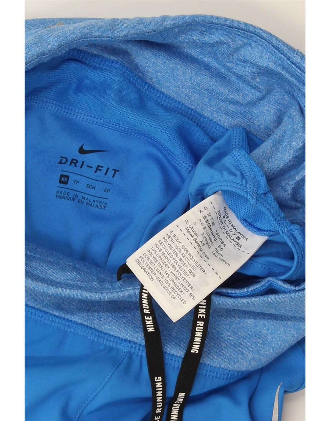 Nike Damen Dri Fit Sport Shorts UK 4 XS Blau Polyester