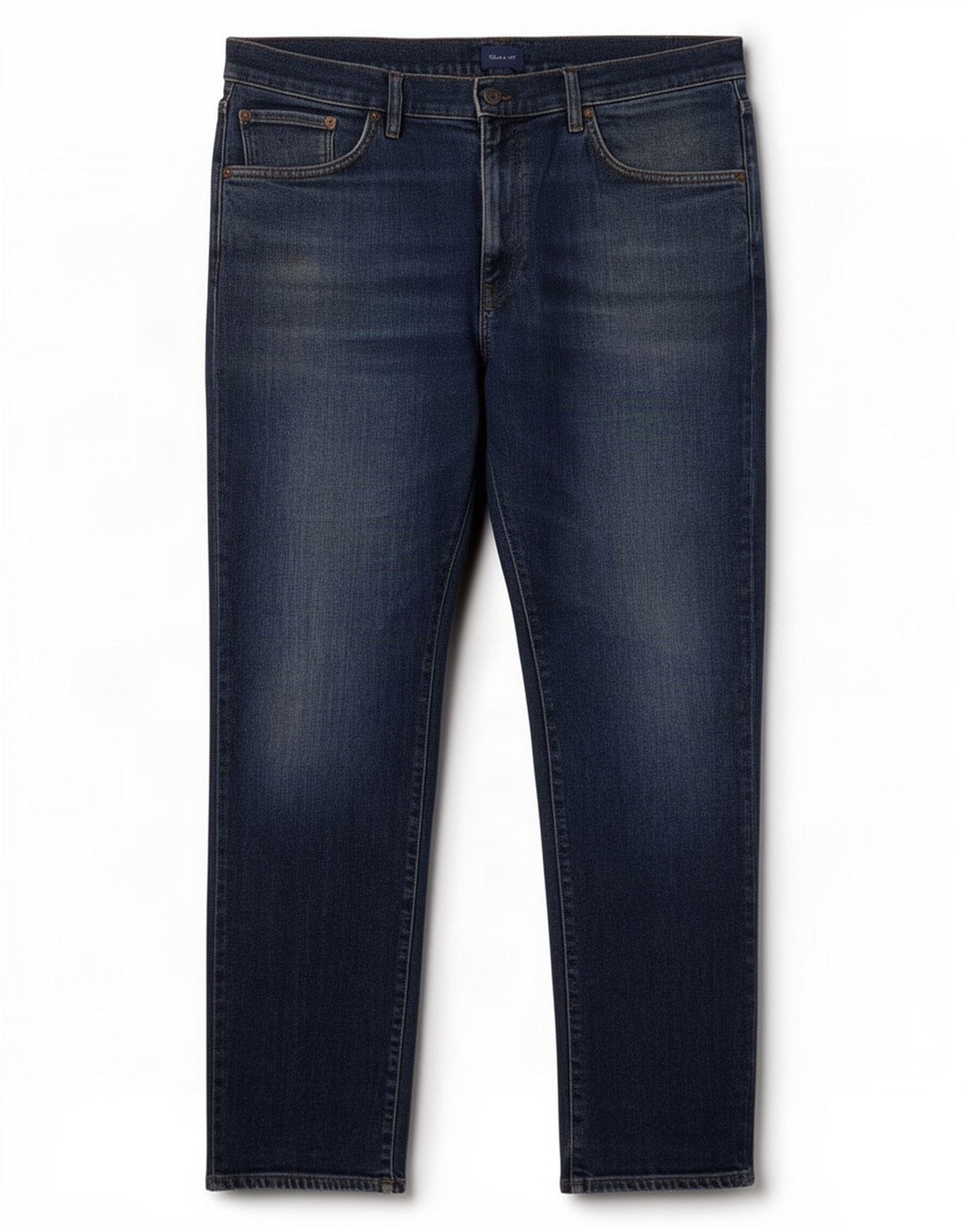 Gant Herren Straight Jeans W38 L32 Blaue Baumwolle