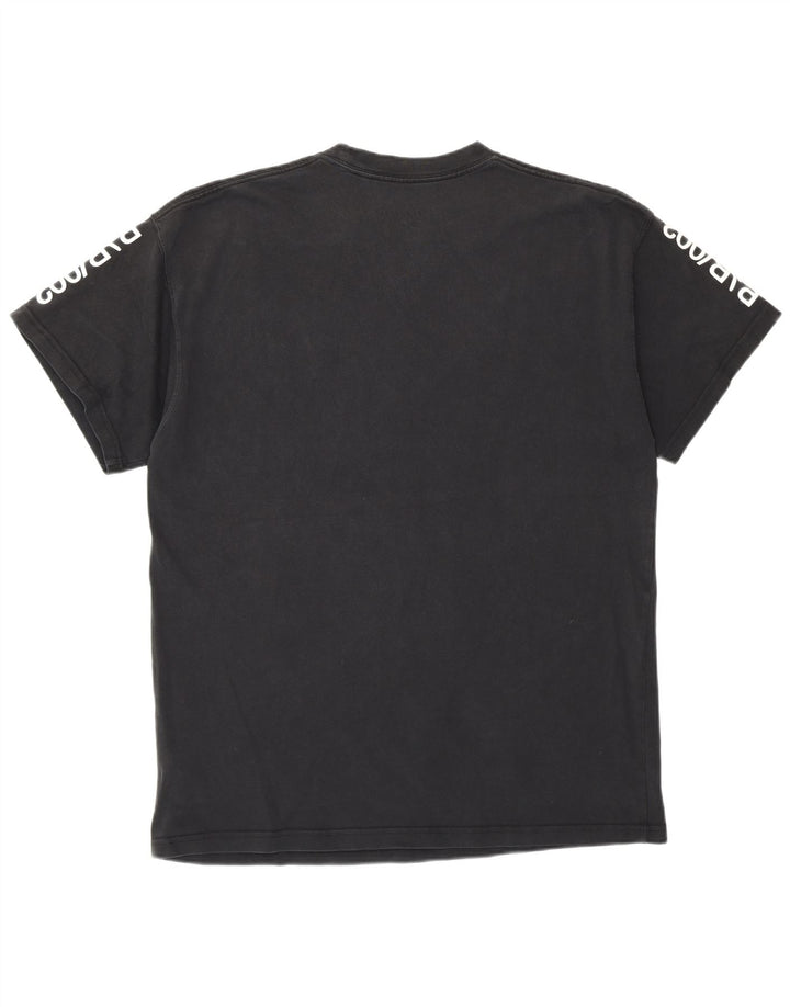 Nike Herren-T-Shirt mit Grafik, mittelgroß, schwarze Baumwolle