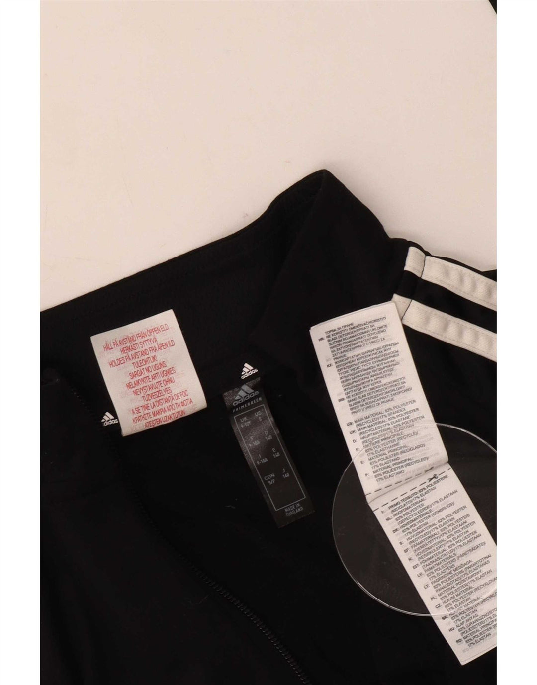 Adidas Jungen Aeroready Zip Neck Pullover Trainingsanzug Top 9–10 Jahre Schwarz