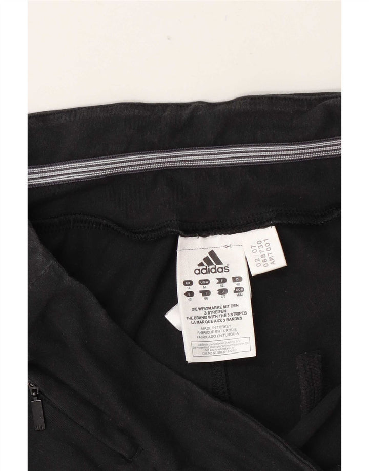Adidas Damen Sportshorts UK 14 Medium Schwarz Baumwolle