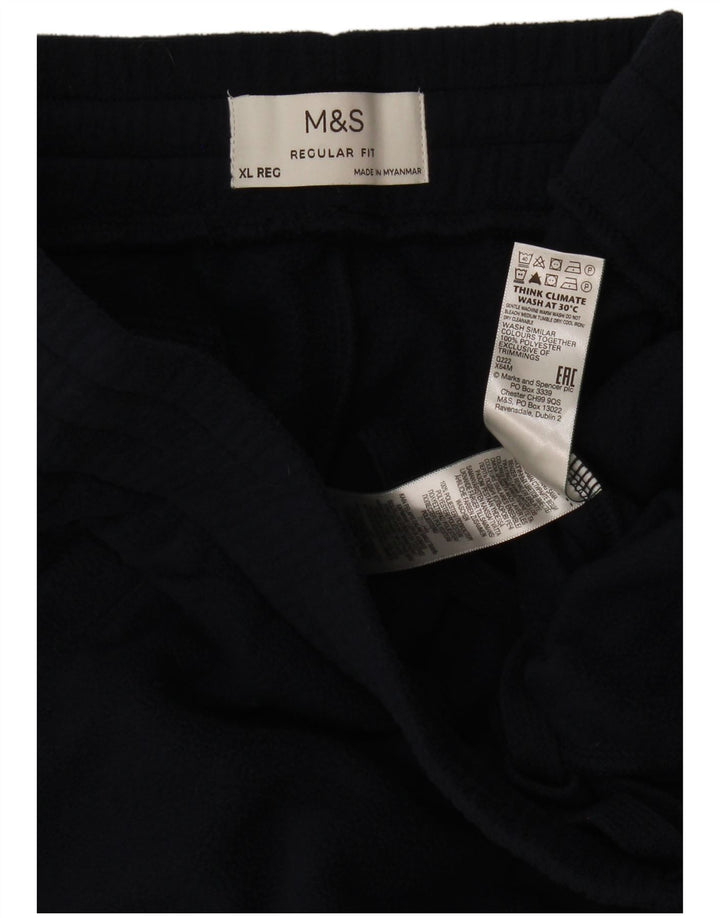Marks & Spencer Herren Fleece-Trainingshose XL, Marineblau, Polyester