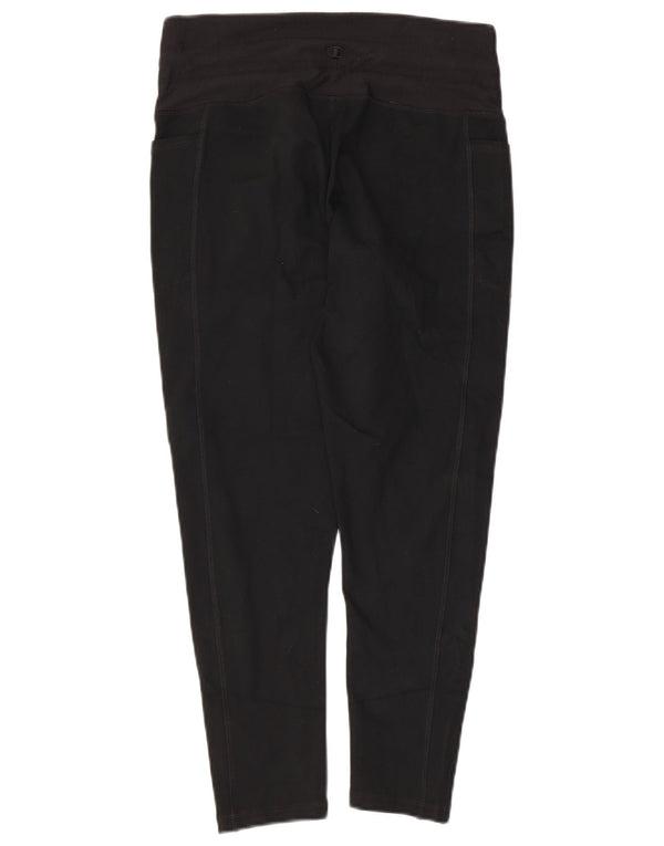 CHAMPION Damen Capri-Leggings UK 14 Large Schwarz Polyester