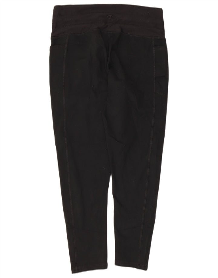 CHAMPION Damen Capri-Leggings UK 14 Large Schwarz Polyester