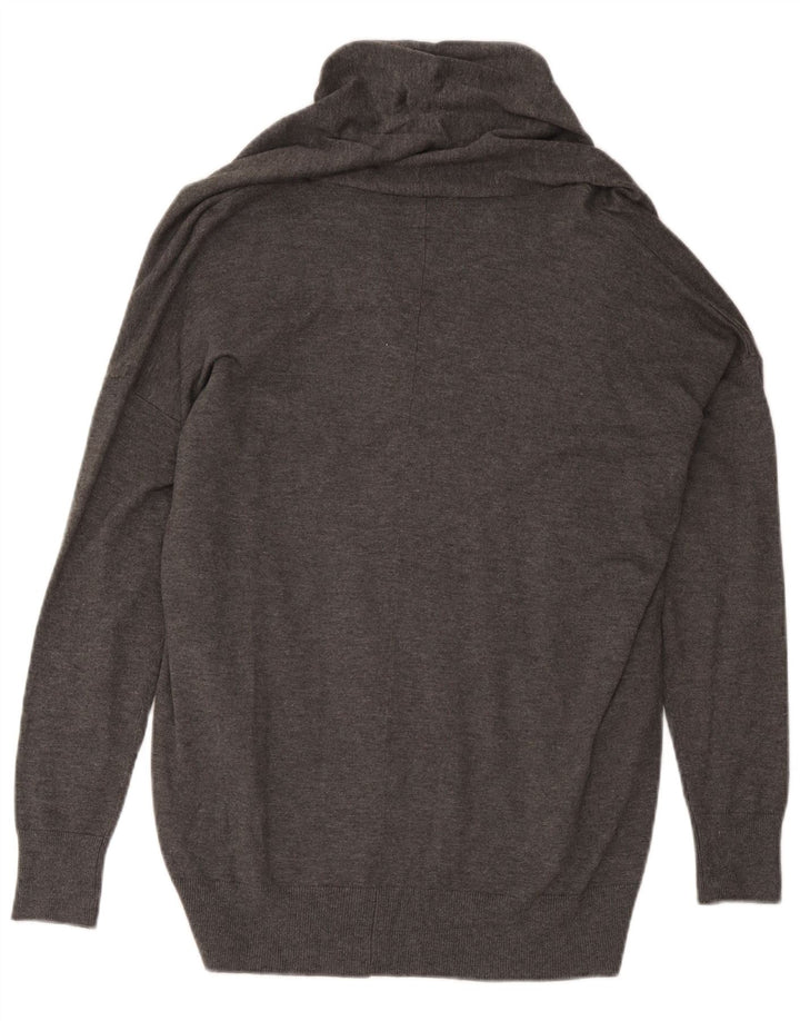 Zara Damen-Strickjacke in Übergröße, Gr. 42, Größe L, graue Viskose