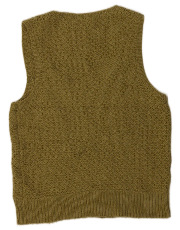 Topshop Damen Tank Top UK 10 Small Khaki Acryl