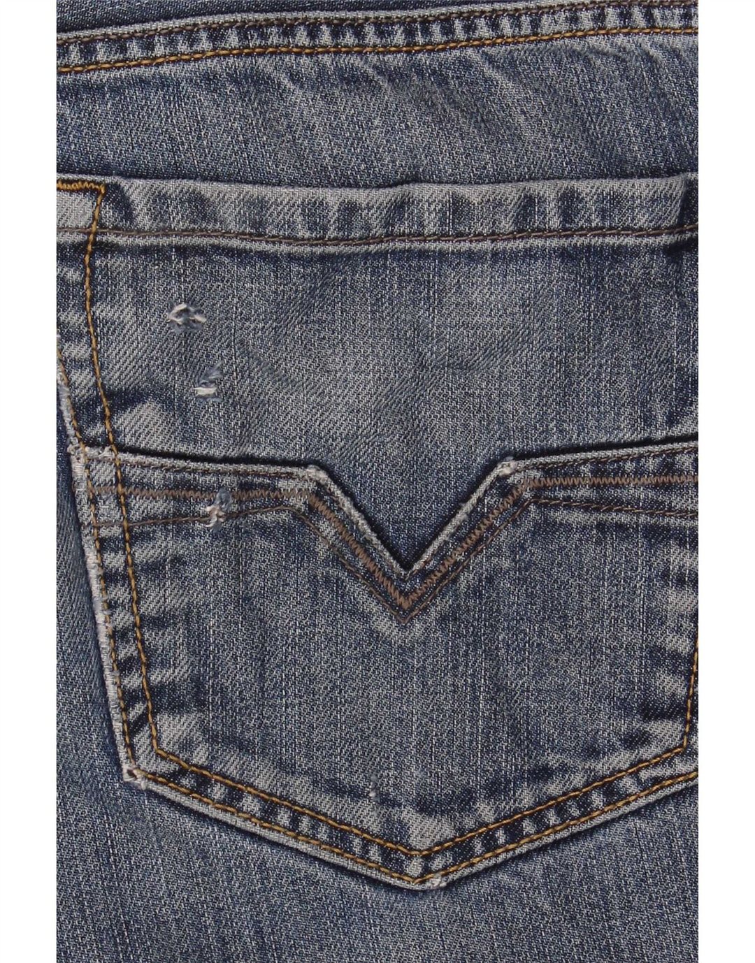 Diesel Herren-Jeansshorts W34, große blaue Baumwolle