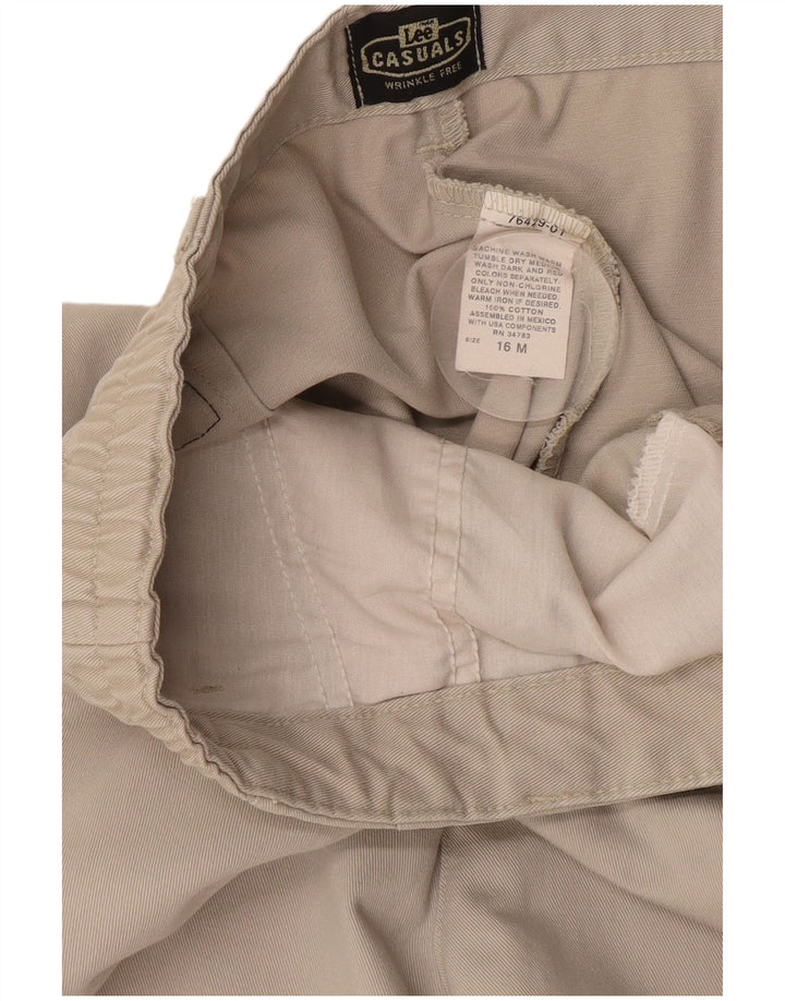 LEE Damen-Chinohose mit hoher Taille und Zapfen, US 16, 2XL, W40, L29, beige Baumwolle