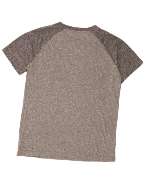 Levi's Grafik-T-Shirt für Jungen, 13–14 Jahre, XL, Grau, Colourblock-Baumwolle