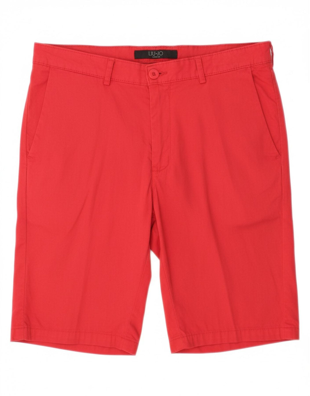 LIU JO Womens Uomo Chino Shorts IT 44 Medium W32 Red Cotton