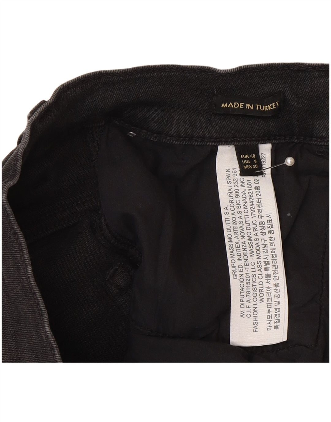Massimo Dutti Damen Skinny Jeans EU 40 Medium W30 L30 Grau Baumwolle