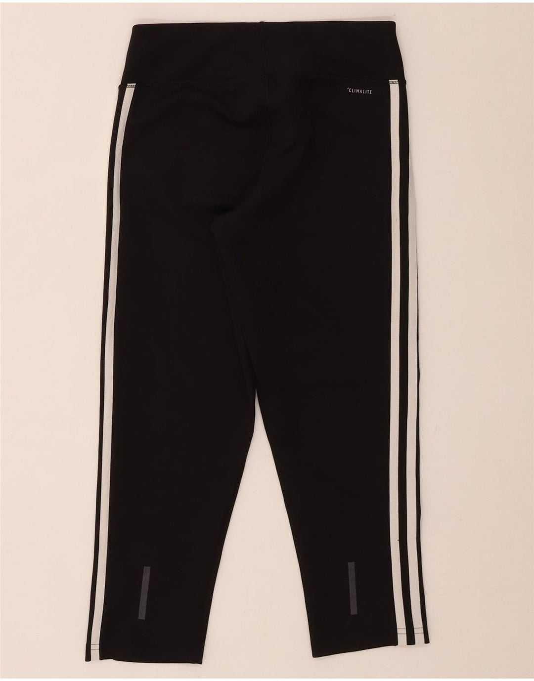 Adidas Damen Climalite Capri Leggings UK 8/10 Small Schwarz Polyester