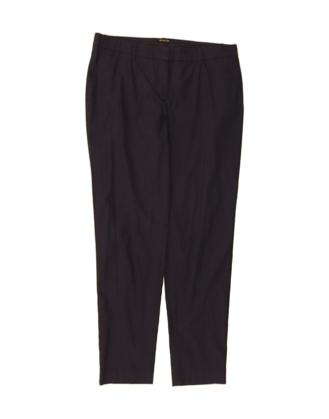 MASSIMO DUTTI Womens Chino Trousers EU 42 Large W32 L29 Navy Blue Vintage Massimo Dutti and Second-Hand Massimo Dutti from Messina Hembry 