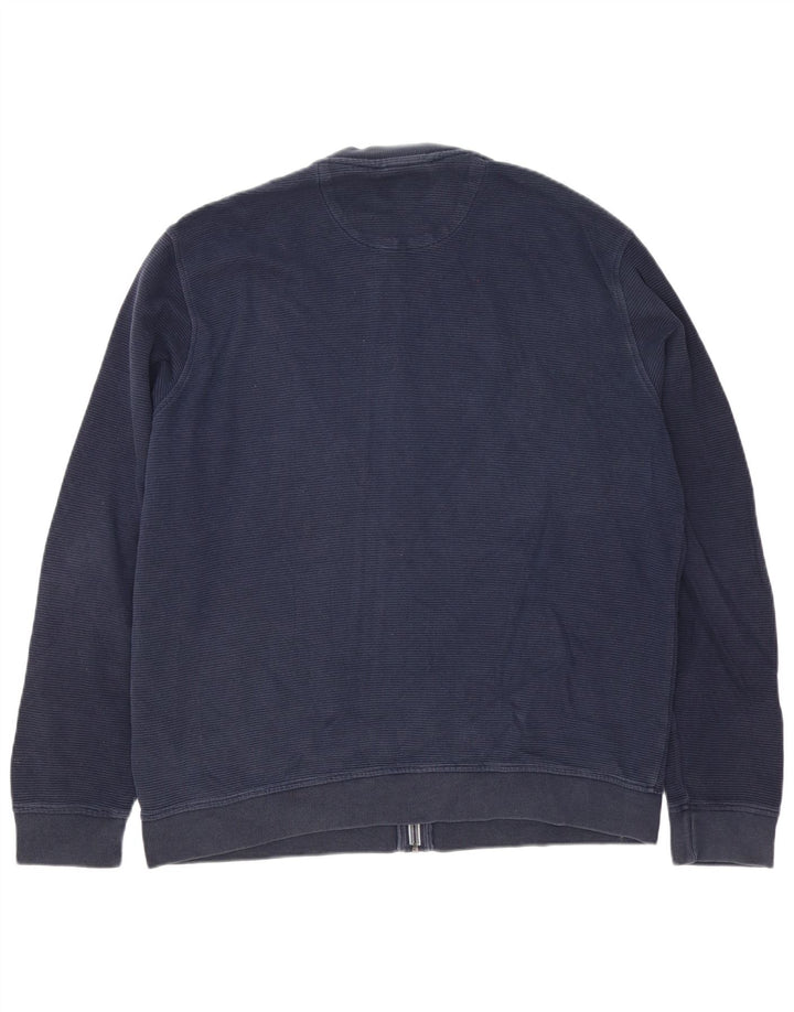Marks & Spencer Herren Blue Harbor Trainingsanzug Top Jacke XL Marineblau Baumwolle