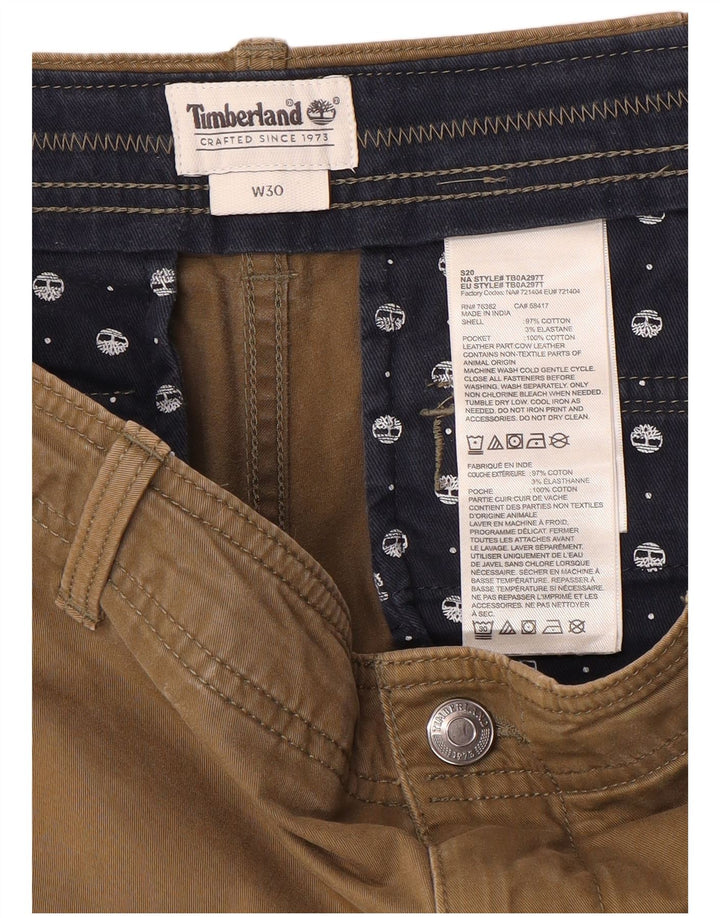 Timberland Herren Cargoshorts W30 Mittelbeige Baumwolle