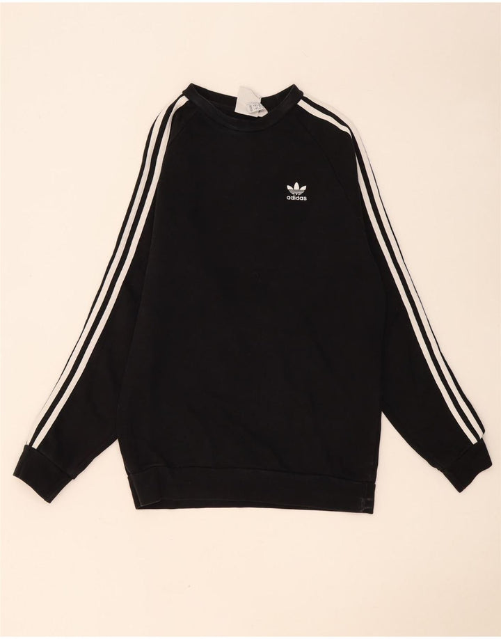 Adidas Herren Sweatshirt Pullover Small Schwarz Baumwolle