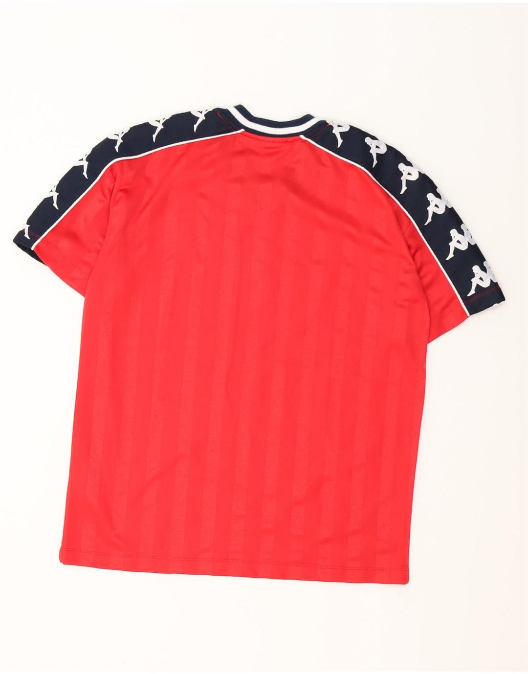 KAPPA Herren-T-Shirt mit Grafik, Größe S, Rot, Farbblock