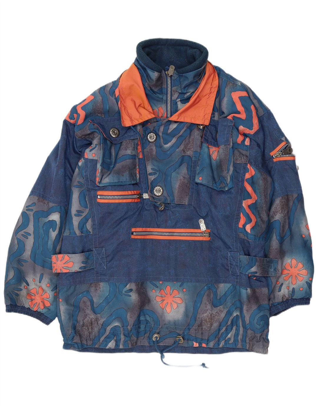 CANYON Herren-Pullover-Windjacke, Gr. 40, groß, blau, geometrisch