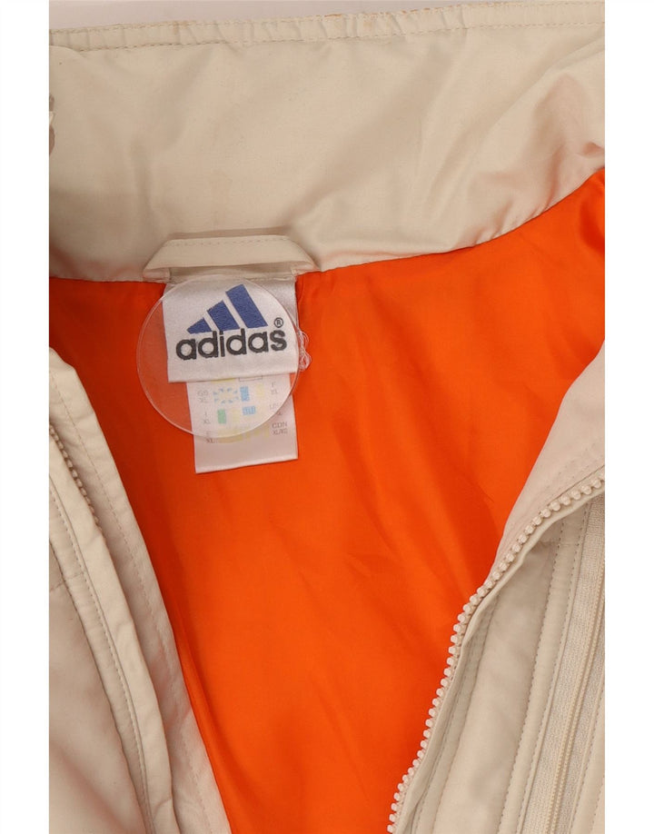 Adidas Herren Kapuzenjacke, gepolstert, UK 42, XL, Beige, Polyester