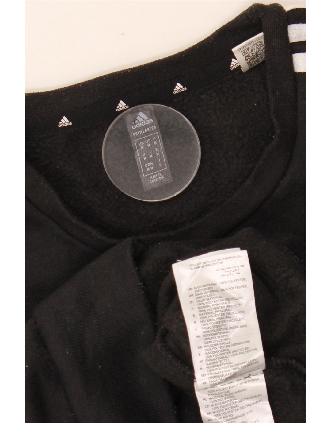 ADIDAS Herren Sweatshirt Pullover Medium Schwarz Polyester