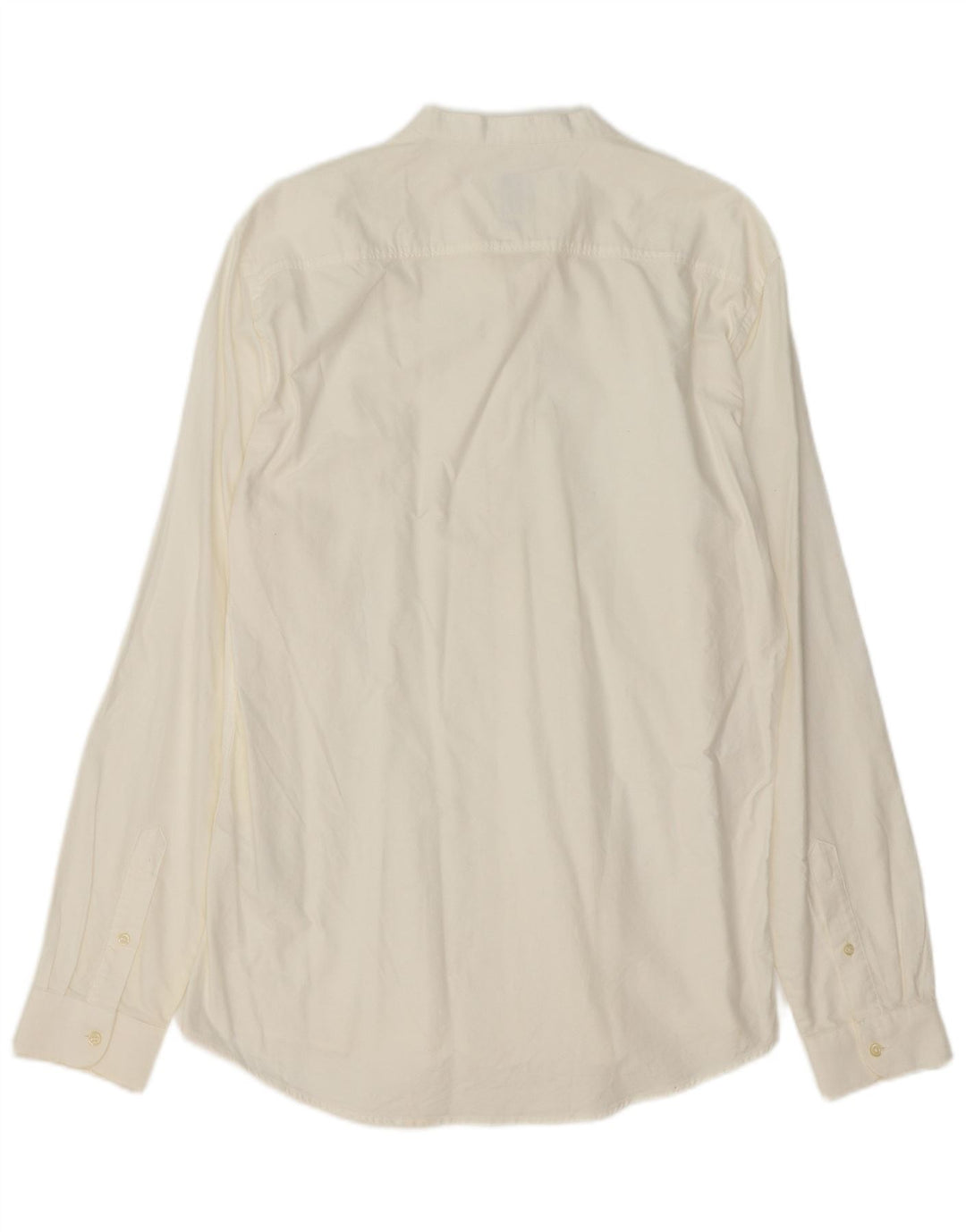 ZARA Mens Relaxed Fit Shirt Large White Cotton